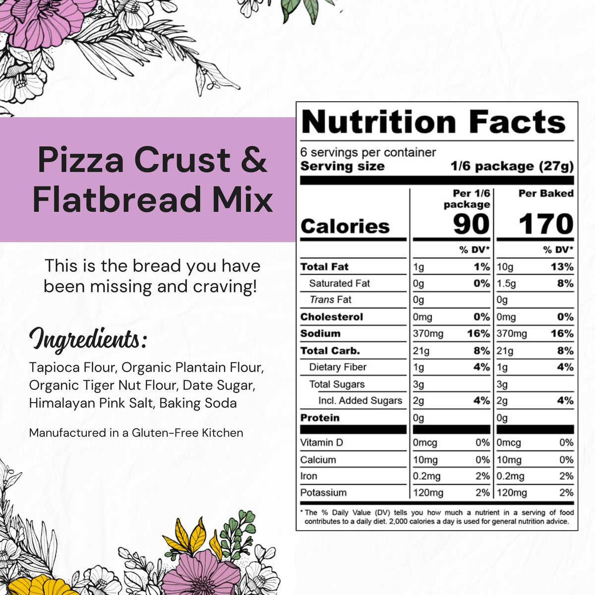 eat G.A.N.G.S.T.E.R. Allergy-Friendly Vegan Pizza Crust & Flatbread Mix