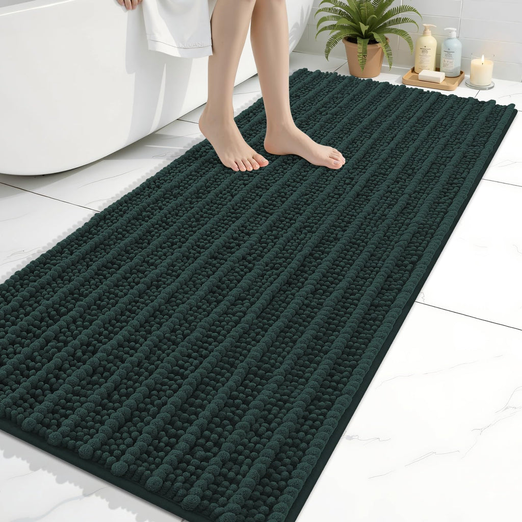 Arotive Bathroom Rugs Mat 54x24, Soft Absorbent Chenille Shaggy Bath Mat