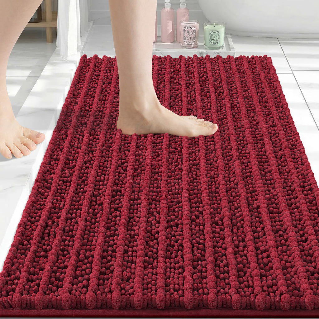 Arotive Bathroom Rugs Mat 30x20, Soft Absorbent Chenille Shaggy Bath Mat