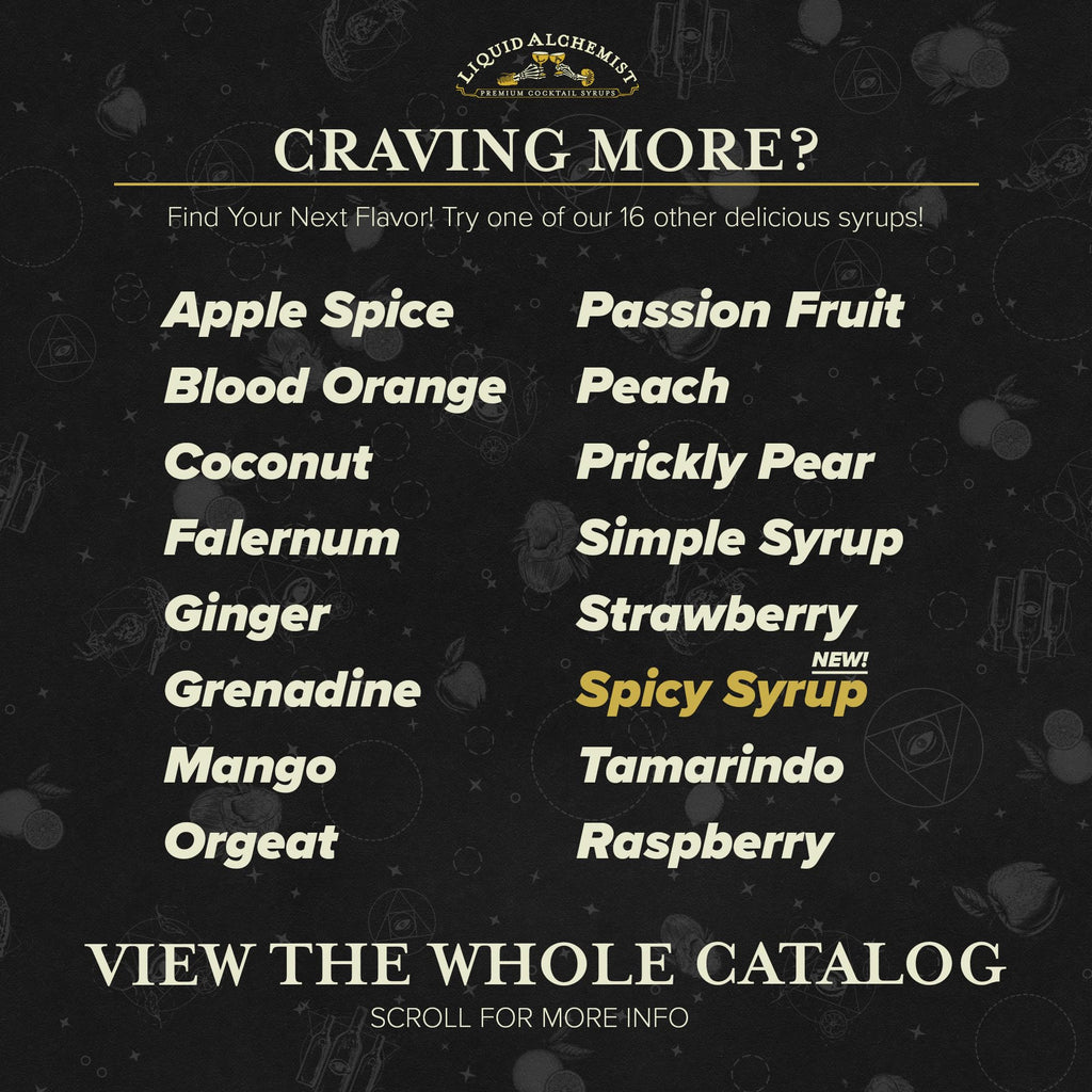 Liquid Alchemist Peach Syrup for Cocktails | Real Ingredients Make our Peach Syrup for Drinks a Perfect Bellini Mix | Small Batch, Non-GMO & Vegan | 25.4 oz Drink Mixer, Pack of 1