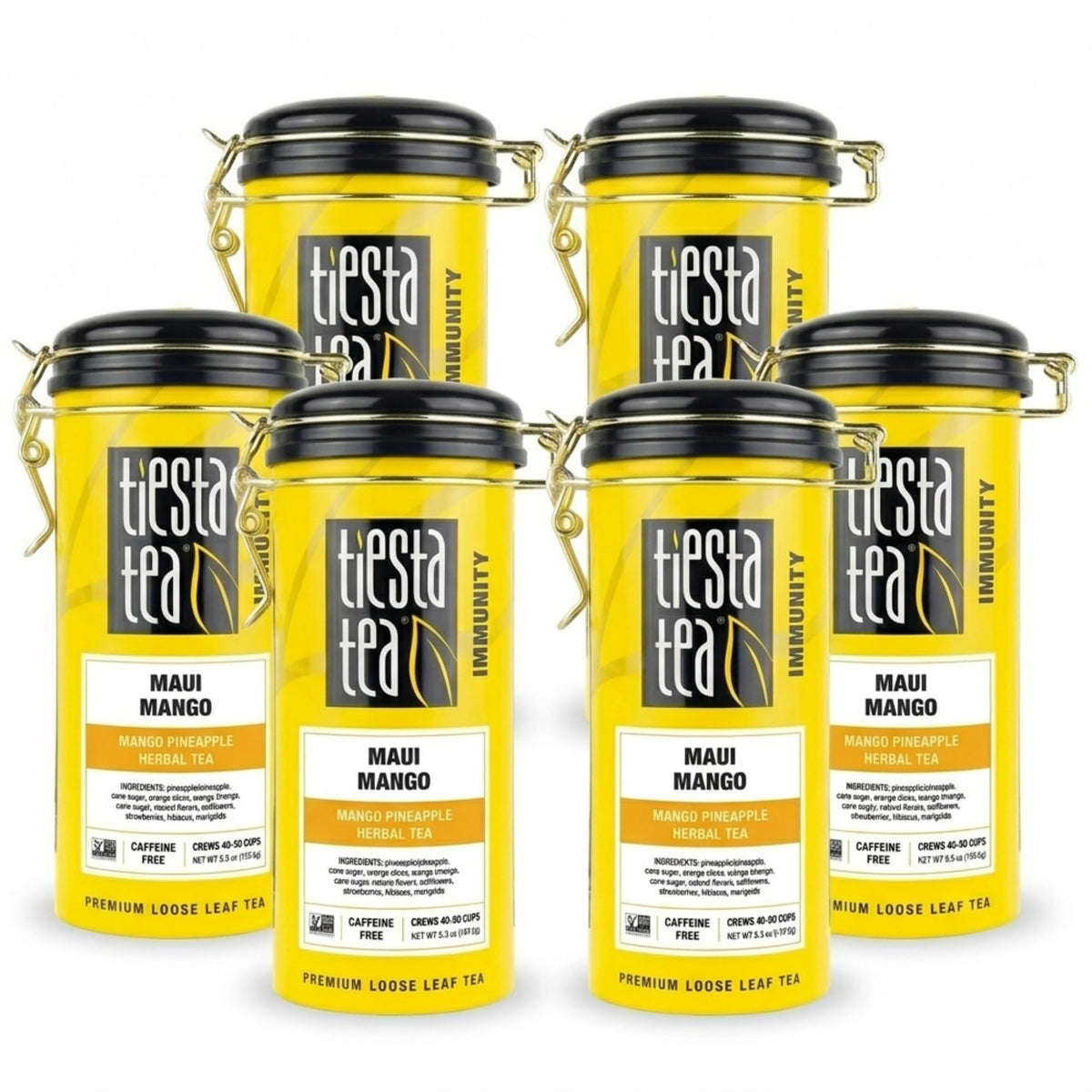 Tiesta Tea - Maui Mango, Loose Leaf, Mango Pineapple Herbal Tea, 33oz