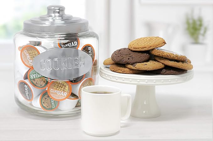 Cookie Jar Salted Caramel Flavored Coffee Pods for Keurig K Cup Brewers, 40 Count – Smooth Caramel Flavor with a Hint of Salt, Perfect for a Sweet Coffee Indulgence