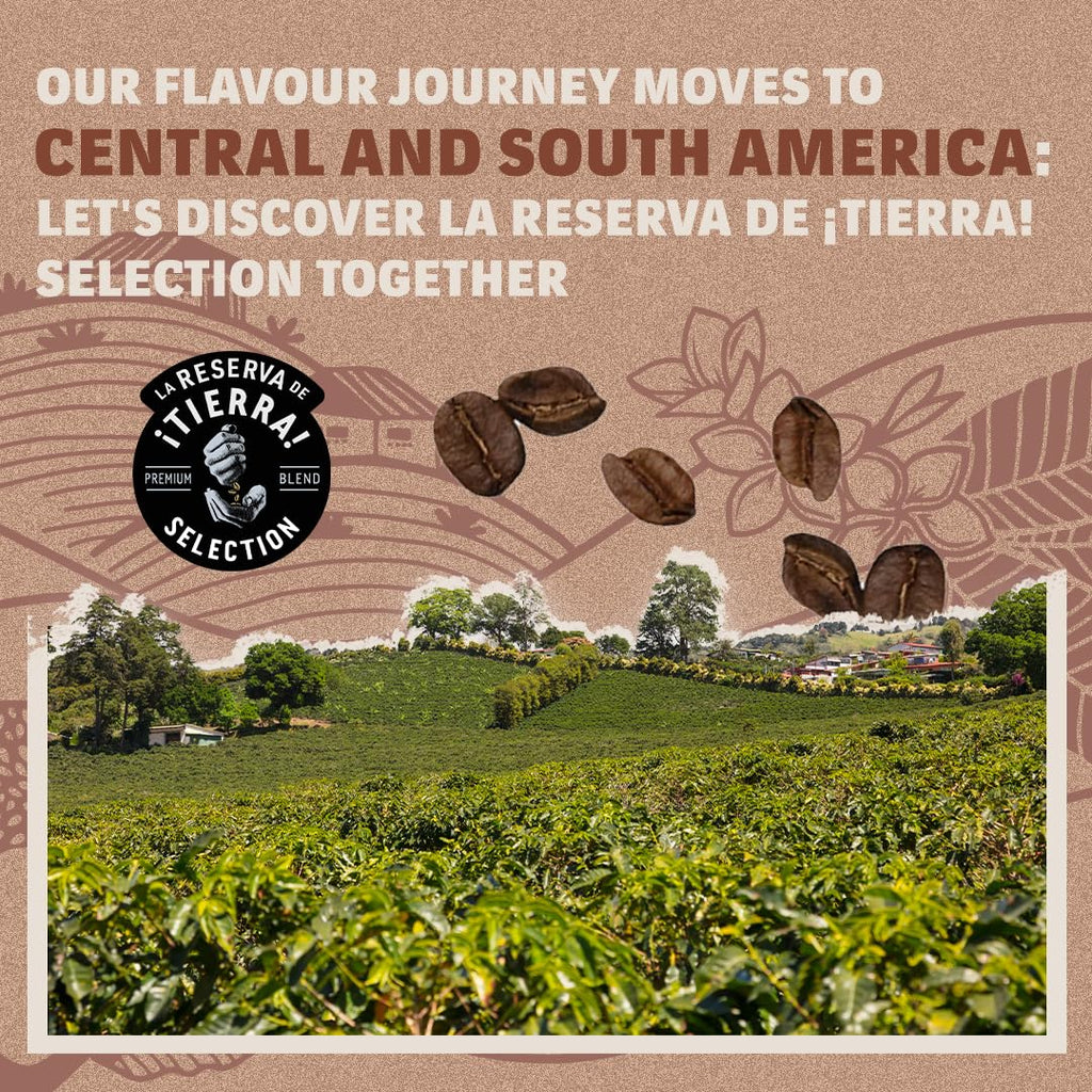 Lavazza Tierra! Selection Whole Bean Coffee Blend, Medium Roast, 2.2LB Bag, 100% Arabica, Rainforest Alliance Certified, sustainably grow
