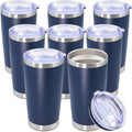 20oz Tumbler Stainless Steel Tumbler Coffee Tumbler with Lid Navy, 8P