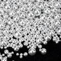 Twisweet Silver Pearl Sprinkles for Cake Decorating, Edible Sugar Pearls for Baking, Mix Size, Cake Topper Cupcake Cookie Ice Cream Dessert Decorations, Valentines Birthday Christmas Supplies (130g/4.58oz)