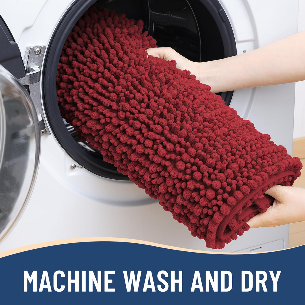 Arotive Bathroom Rugs Mat 30x20, Soft Absorbent Chenille Shaggy Bath Mat