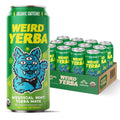 Drink Weird Organic Acai Pomegranate Yerba Mate – 16oz Cans, 160mg Organic Caffeine, Pack of 12 – Organic Energy Drink Alternative
