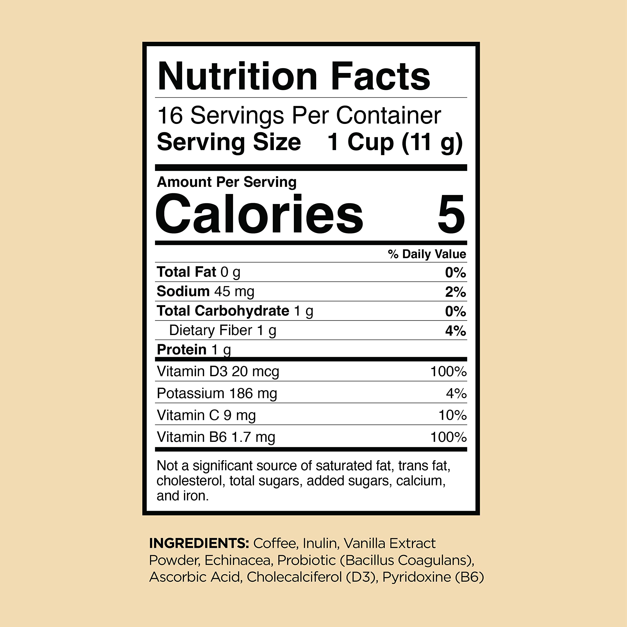 VitaCup Immunity Medium Roast Coffee Pods, 32ct