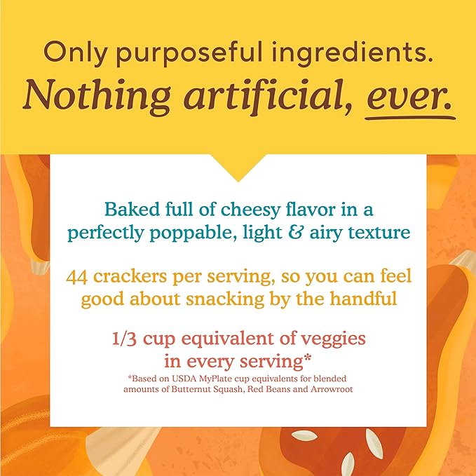 Simple Mills Pop Mmms Baked Snack Crackers, Pizza, Nothing Artificial, Kosher, Gluten Free & Non-GMO, 4 Ounce (Pack of 6)