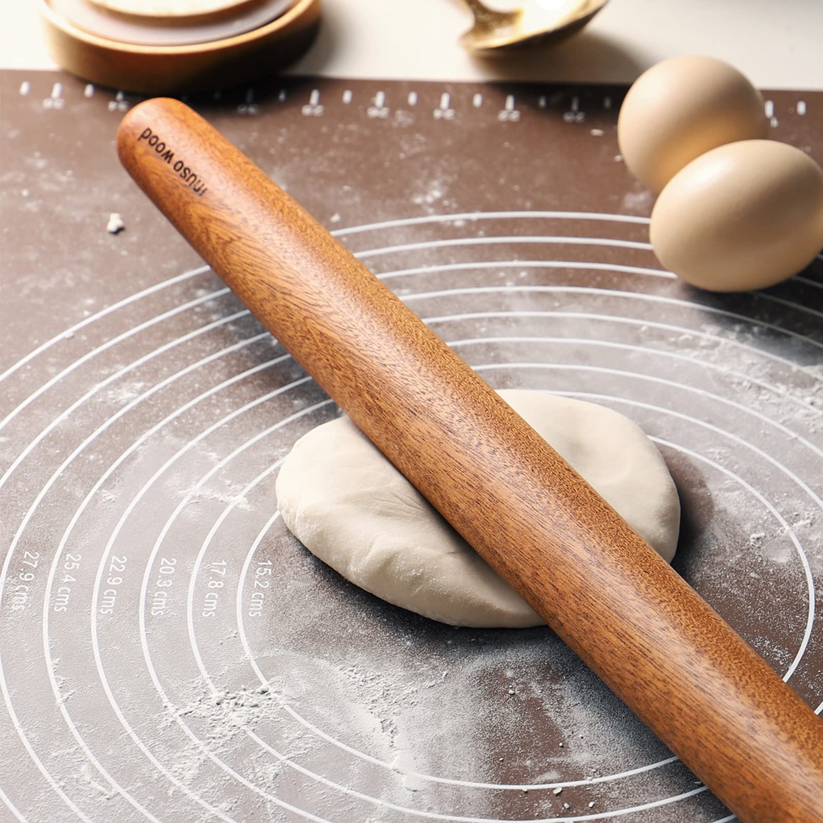 muso wood Sapele French Rolling Pin for Baking