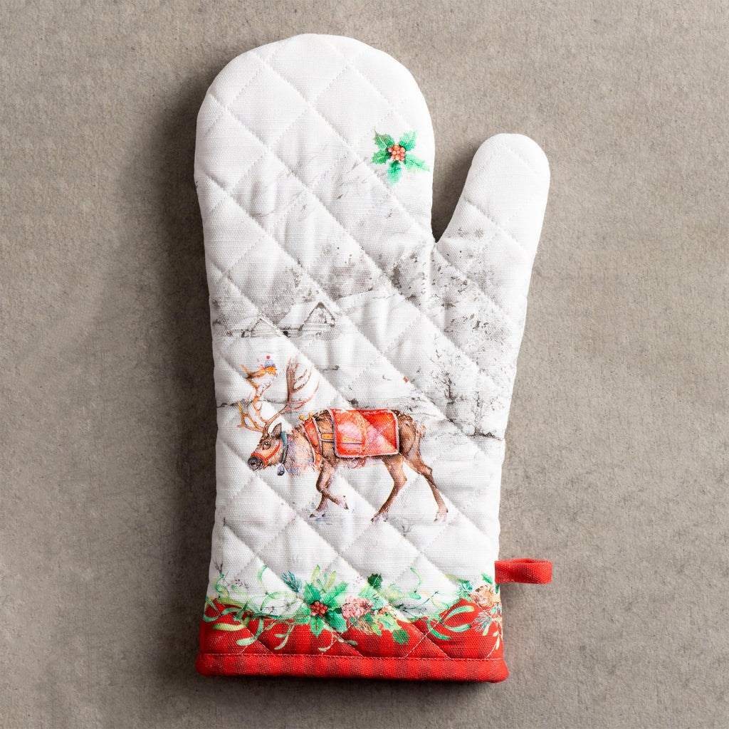 Maison d'Hermine Oven Gloves 100% Cotton Oven Mitt (7" x 13", Pack of 1)