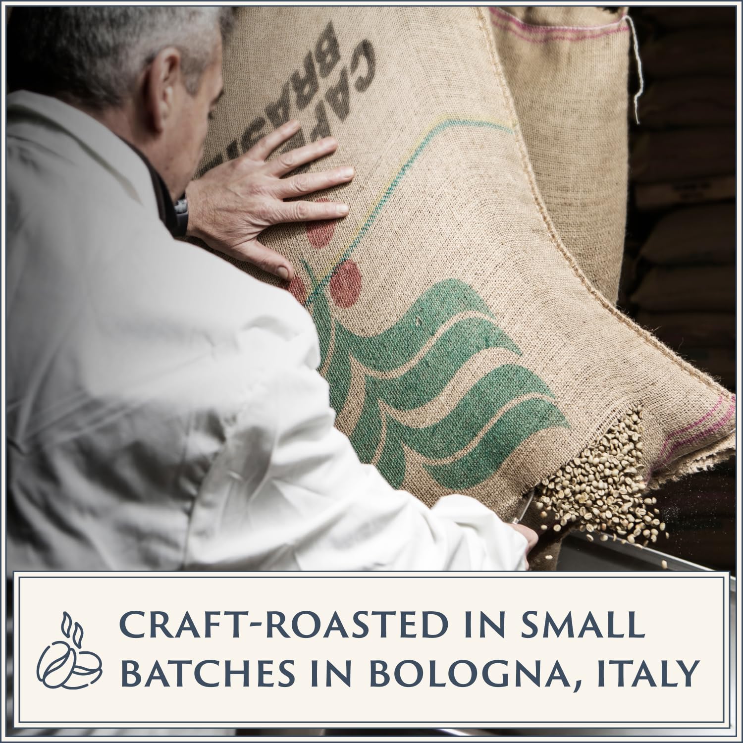 Italian Espresso Beans, Medium Roast Arabica Robusta, Whole Bean Coffee
