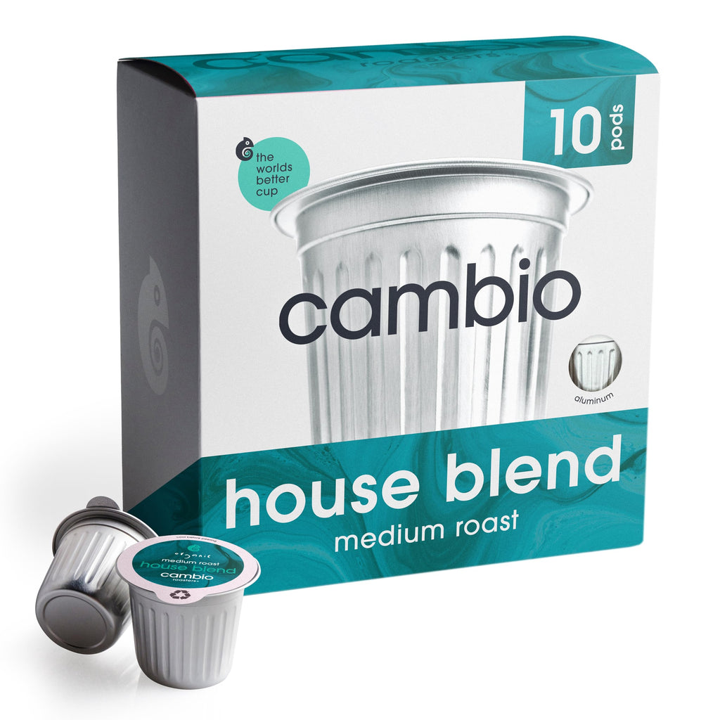 Cambio Roasters Medium Roast Coffee Pods - Recyclable Aluminum Pods, 10ct