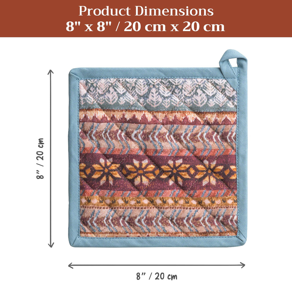 Maison d' Hermine Pot Holders 100% Cotton Potholders (8" x 8", Pack of 1)