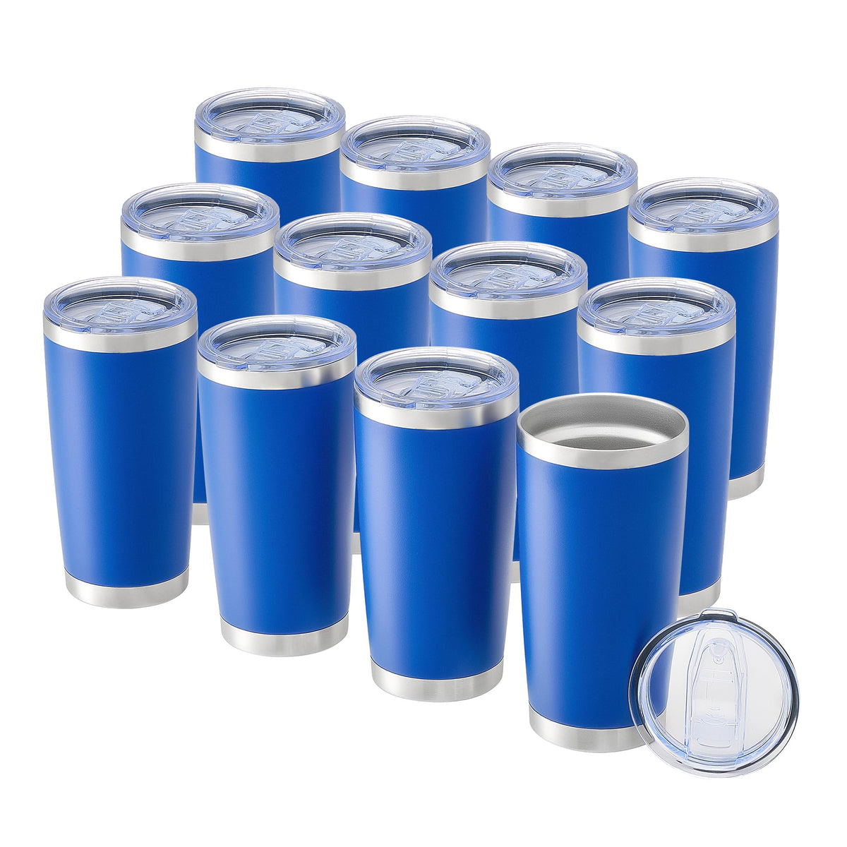 OMTech 20oz Tumbler Bulk, 12 pcs Stainless Steel Insulated Mug, Pink
