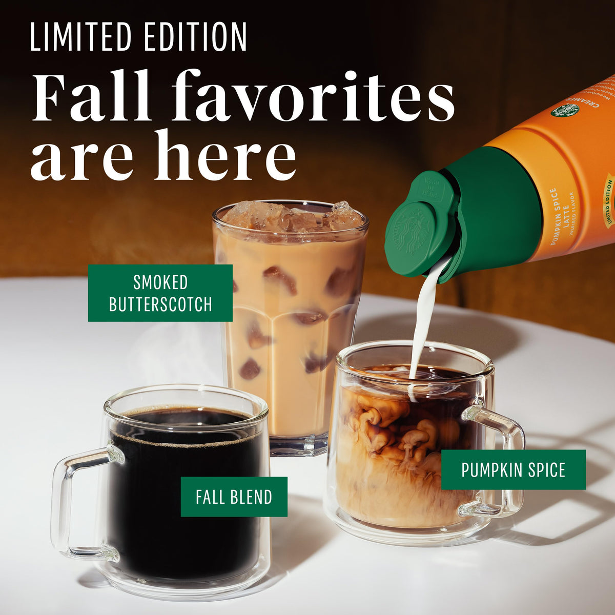 Starbucks K-Cup Coffee Pods, Smoked Butterscotch Flavored Coffee for Keurig Brewers, 100% Arabica, Limited Edition, 1 Box (10 Pods)