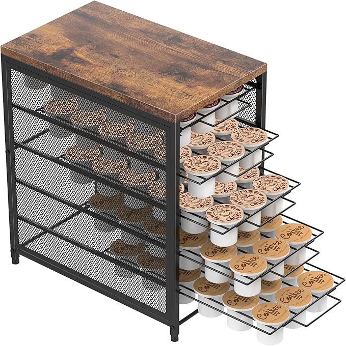 Coffee Pod Holder for Counter, 3 Tier Coffee Pod Drawer for K Cpus