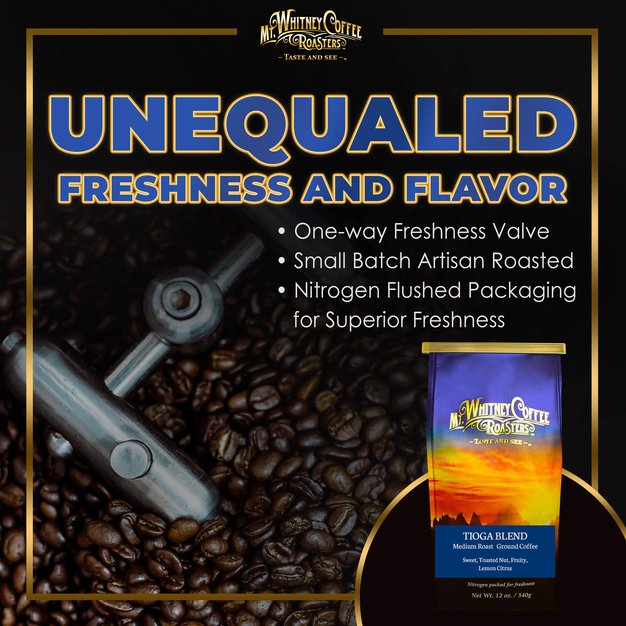 Mt. Whitney Tioga Blend Coffee (Ground, 12 Oz)