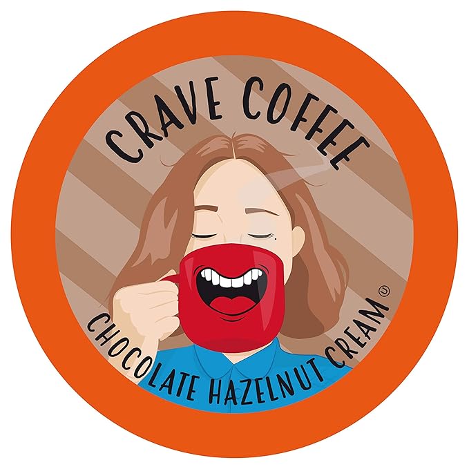 Crave Beverages Flavored Coffee Pods Sampler, Compatible with 2.0 K-Cup Brewers, Assorted Variety Pack