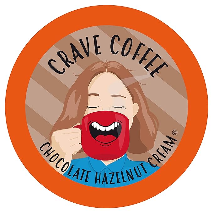 Crave Beverages Flavored Coffee Pods Sampler, Compatible with 2.0 K-Cup Brewers, Assorted Variety Pack