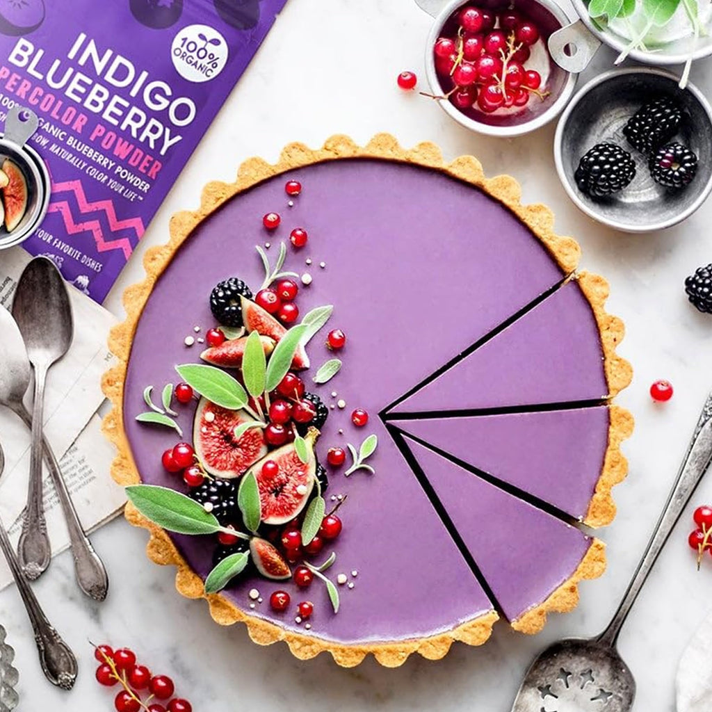 Suncore Foods Organic Indigo Blueberry Powder 5oz | Gluten Free | Vegan
