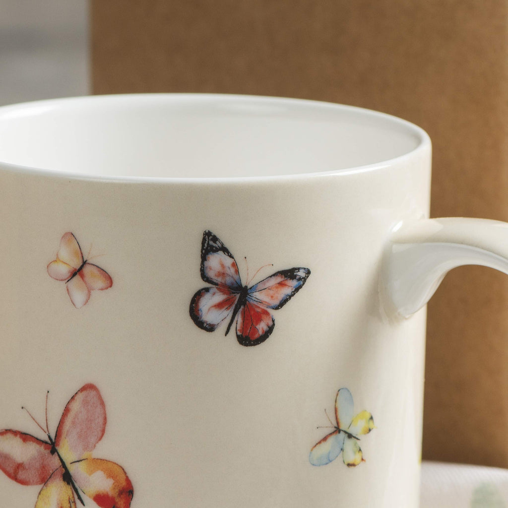 Maison d' Hermine Coffee Mug with Handles Tea Cups (15 Ounce, Pack of 1)