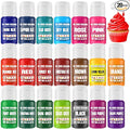 Gel Food Coloring - 20 Colors Gel Food Dye Set, Flavorless Vibrant Edible Concentrated Coloring for Baking, Cake, Cookie, Fondant, Icing, Macaron, Frosting - 0.45 Fl.Oz Bottles