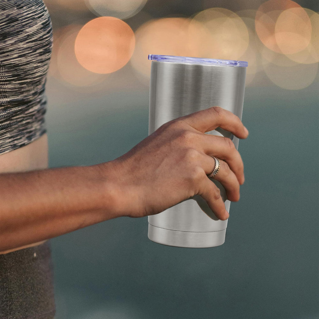 20oz Tumbler Insulated Coffee Tumblers with Lid Stainless Steel SS 4P