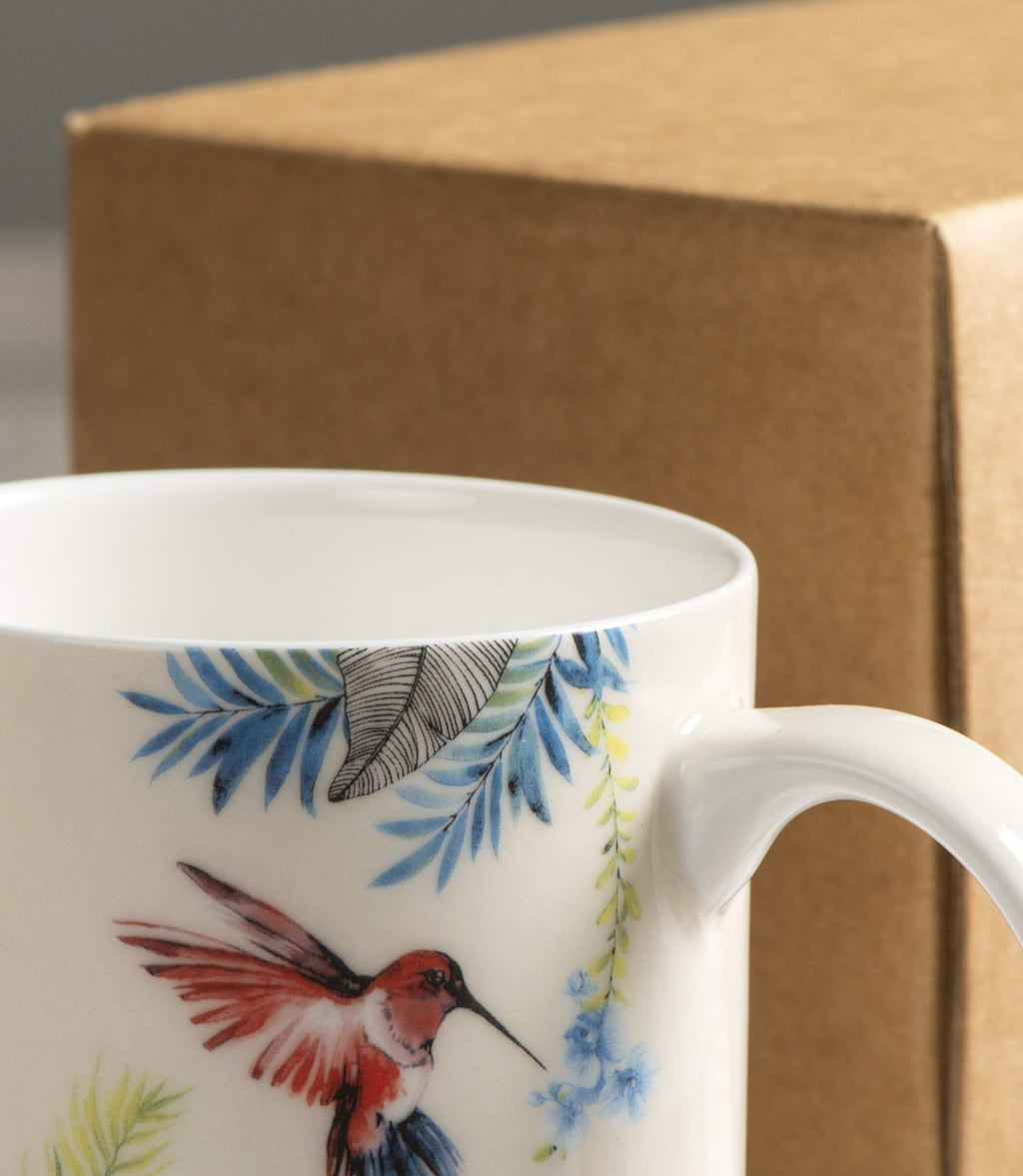 Maison d' Hermine Coffee Mug with Handles Tea Cups (12 Ounce, Pack of 1)