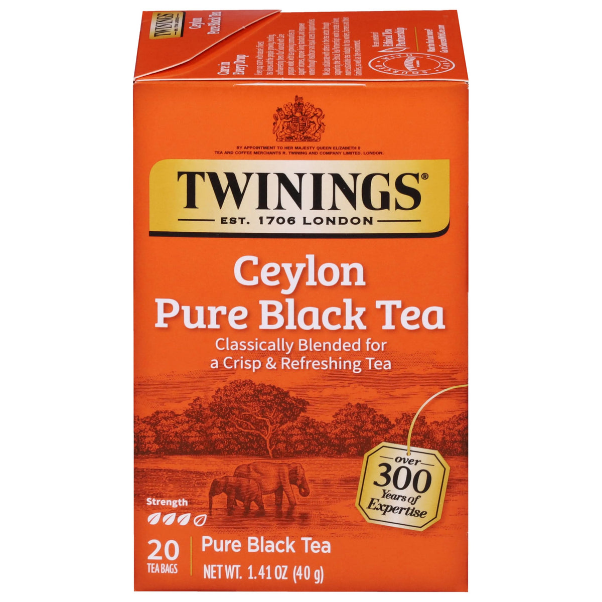 Twinings Blackcurrant Breeze Black Tea Individually Wrapped Bags, 20 Count (Pack of 1), Sweet, Tangy Taste, Caffeinated, Enjoy Hot or Iced, 20 Teabags