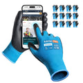 KAYGO Safety Work Gloves, PU Coated, 2-Finger Touchscreen, KG11P