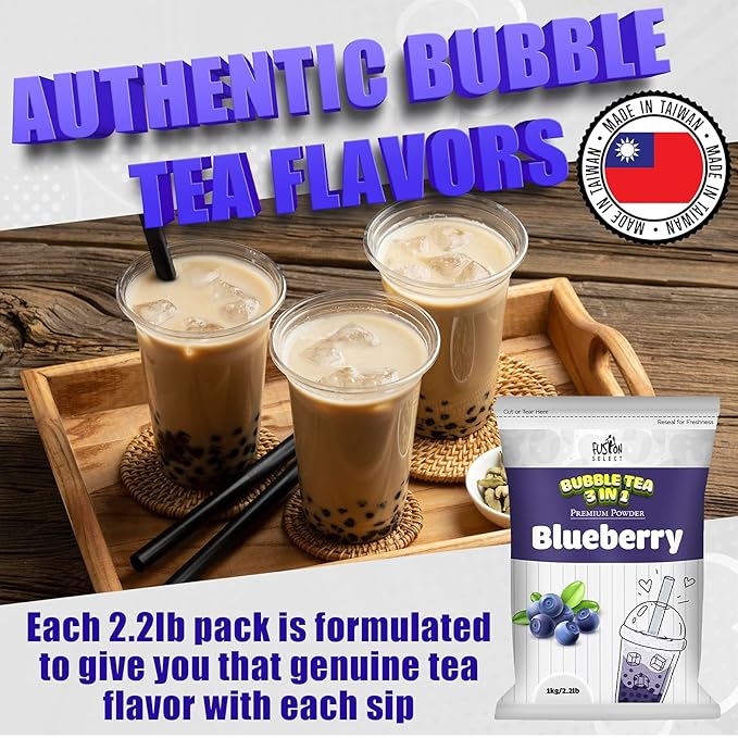 Fusion Select 2.2lb Tea Powder Peach Flavored-3-in-1 Drink Powder with Cream & Sugar - Instant Pre-Mixed Beverage for Hot or Cold Blends or Yummy Frappes (Peach)