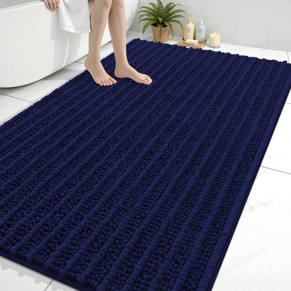 Arotive Bathroom Rugs Mat 70x46, Soft Absorbent Chenille Shaggy Bath Mat