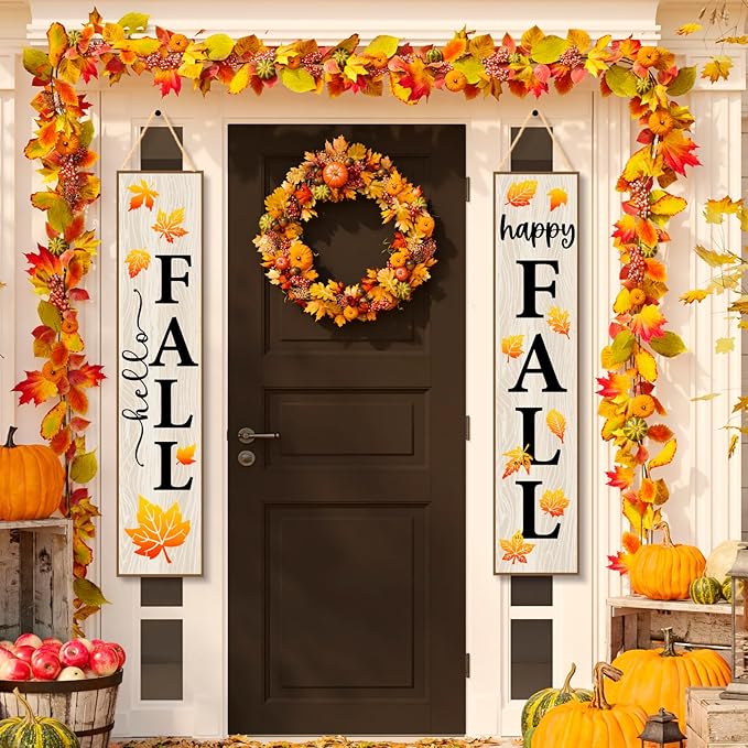 Fall Painting Stencils Maple Leaves Stencils Autumn Leaves Stencil Thanksgiving Plastic Leaf Pattern Stencil Templates for Painting on Wood, Floor, Wall DIY Farmhouse Home Decor (Maple Leaves)