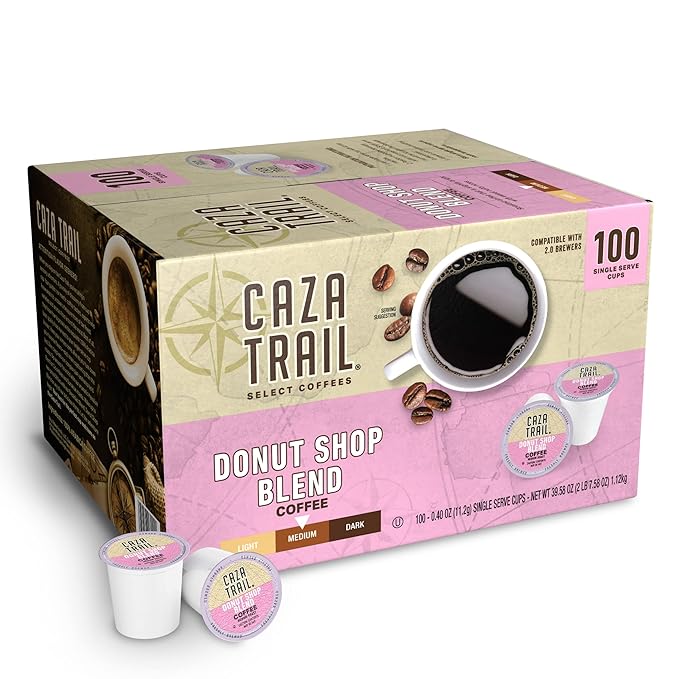 Caza Trail Coffee Pods, Blonde Roast, Single Serve (Packing May Vary)