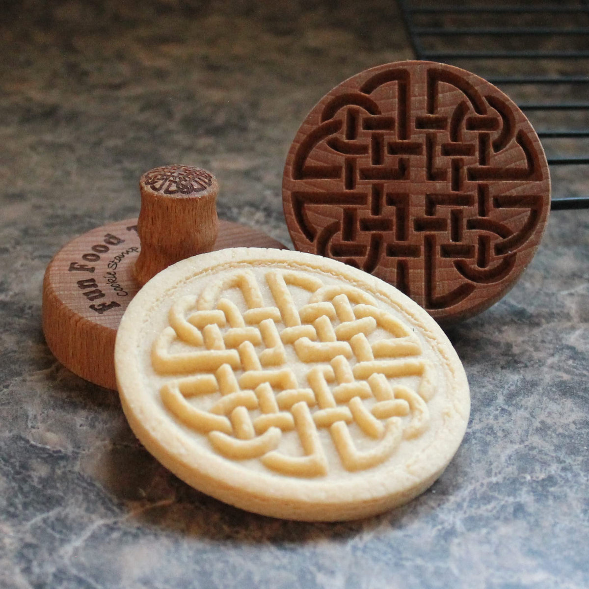 Fun Food Tools, Wood Cookie Stamp, 2.5 Inch (Chartres Cathedral CS-056)