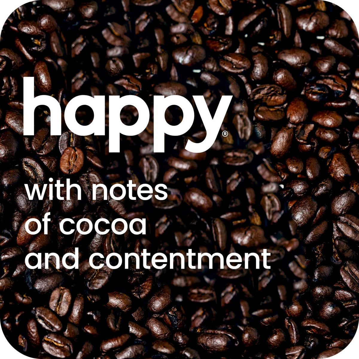 Happy Coffee Dark Roast Coffee Pods, 22 Count