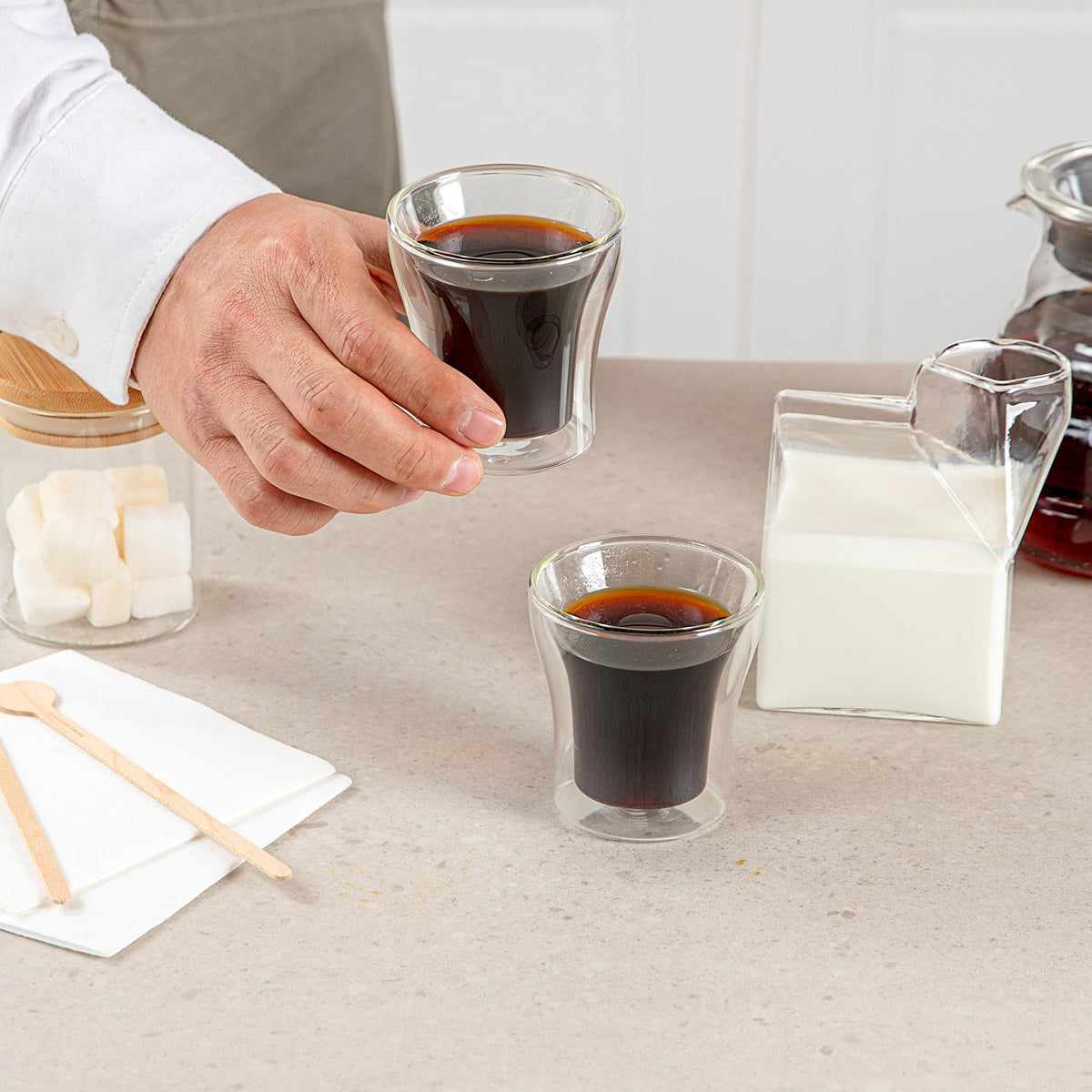 Restaurantware 3 oz Professional Shot Glass Espresso Cup, 2 Pack
