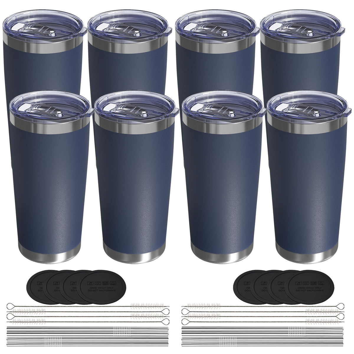UIRZOTN 20oz Travel Coffee Tumbler, Insulated Travel Mug, Pink 12 Pack