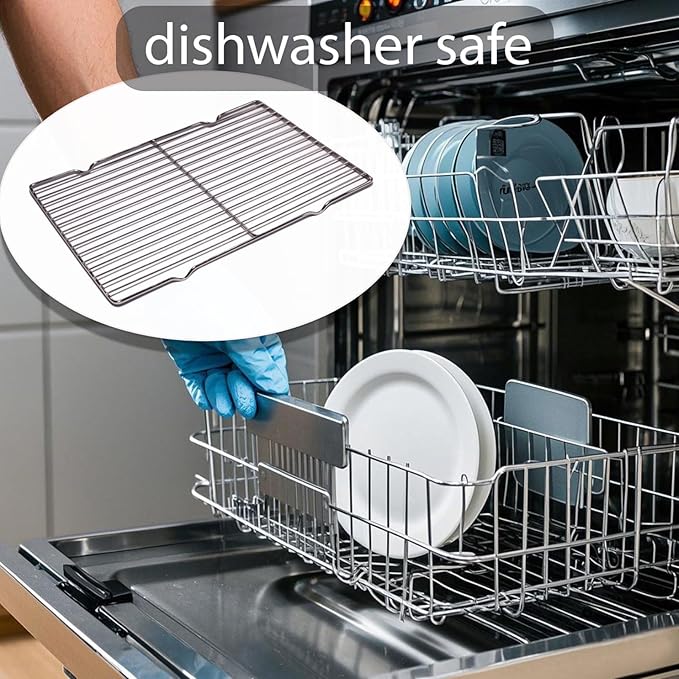 2Pcs Stainless Steel Cooling Racks, Cooling Racks for Cooking and Baking, Cookie Cooling Rack, Oven Cooling Racks for Cooking