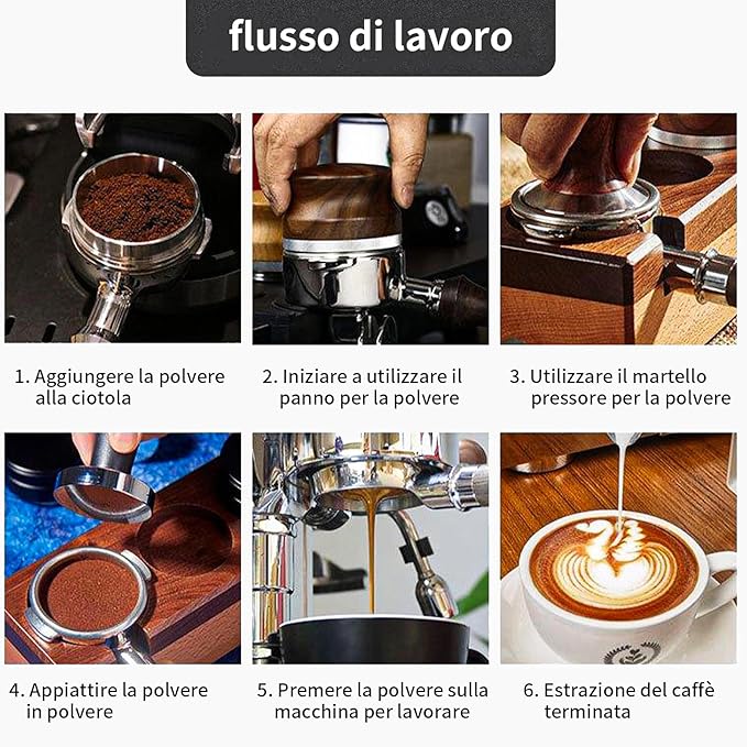 51mm Bottomless Portafilter Compatible for CASABREWS Espresso Machine CM5418, 3700 Series, Mr. Coffee Espresso and Cappuccino Machine, with Stainless Steel Double Shot Capacity Cup Filter Basket