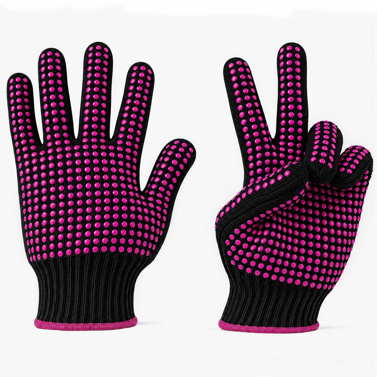 HTVRONT Heat Resistant Gloves for Sublimation 2Pcs with Silicone Bumps