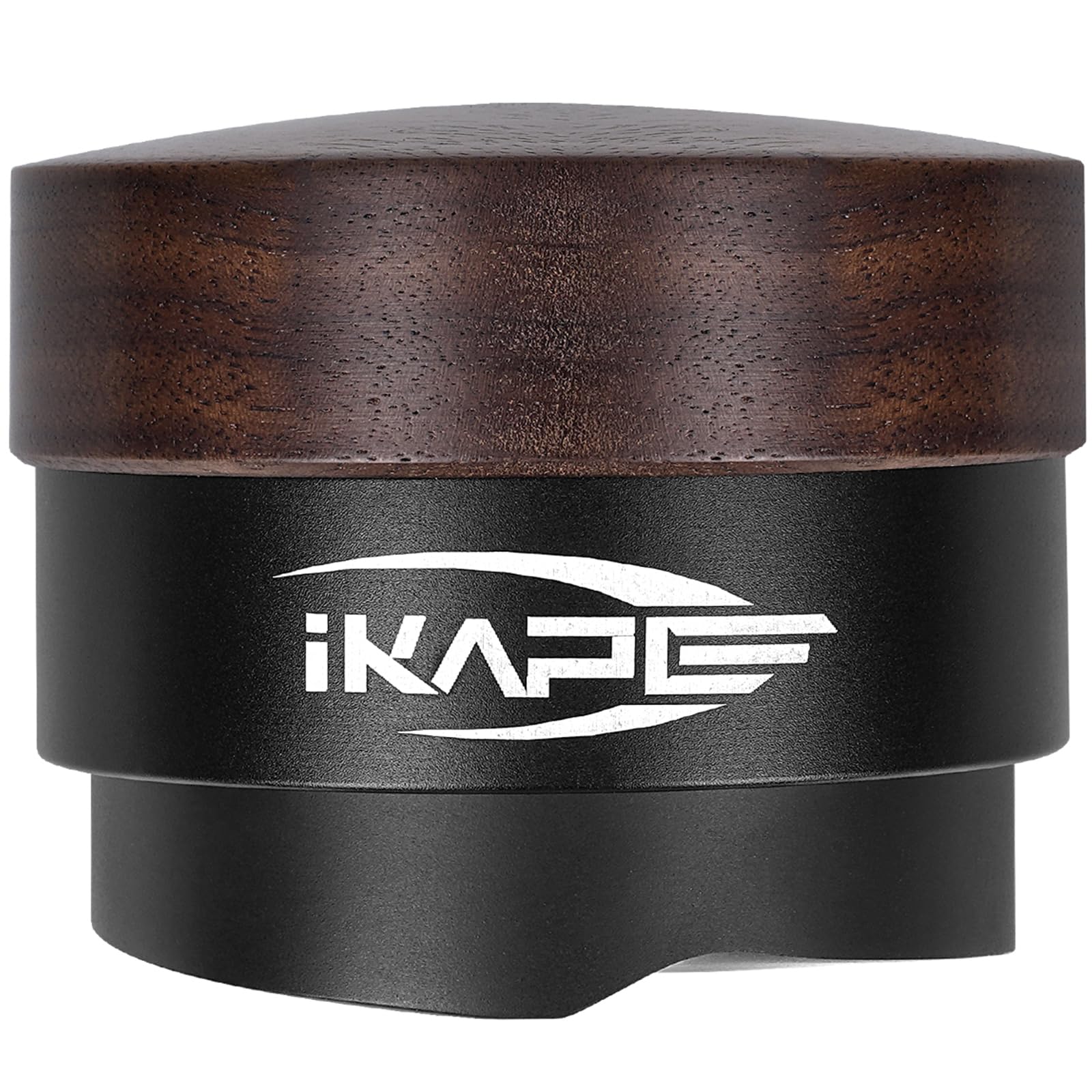IKAPE 53MM Coffee Distributor, New Wooden Handle Design, Gravity Adaptive Espresso Distributor Fits All 54MM Espresso Portafilter, Compatible with 54MM Breville Bottomless Portafilter