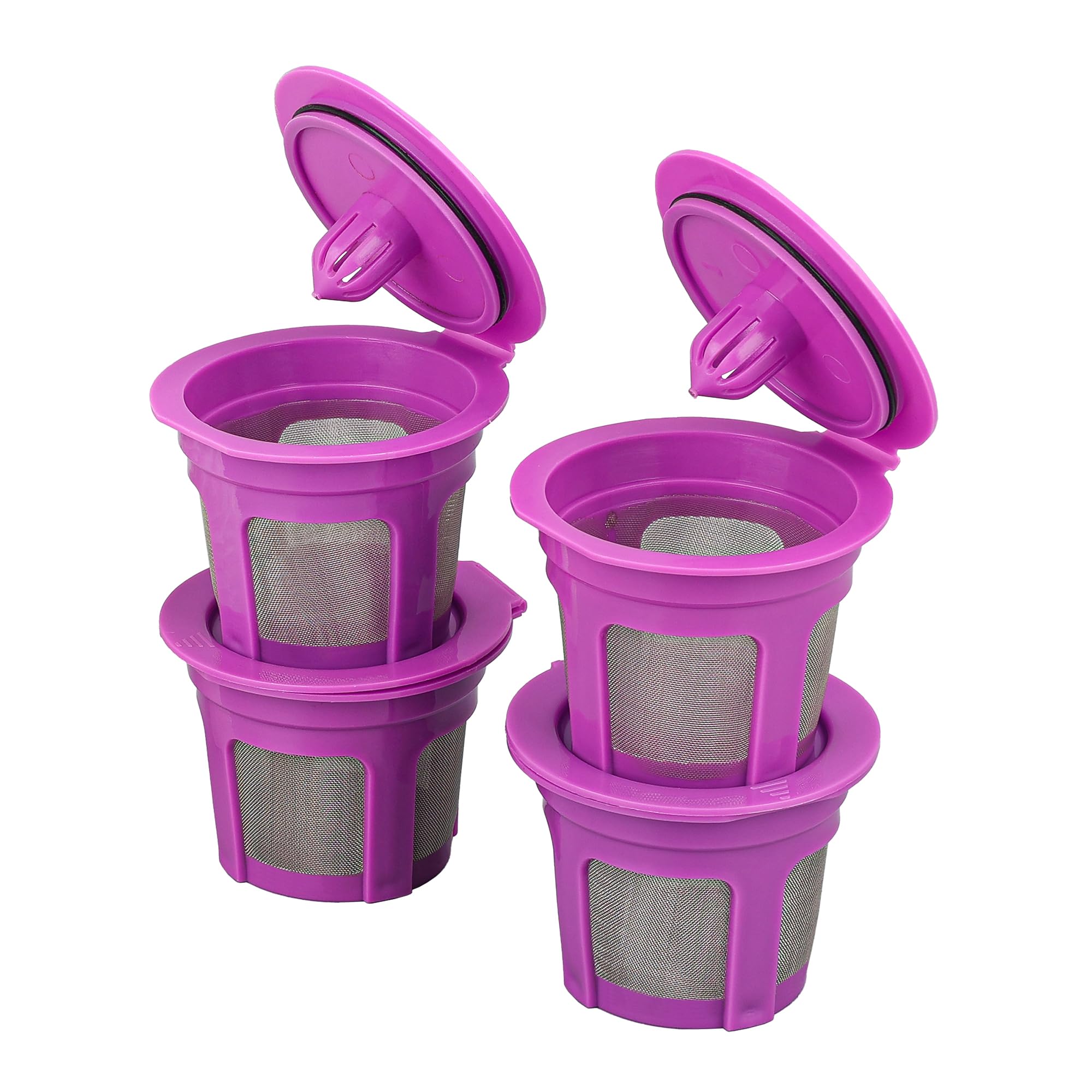4 Pack Reusable K Cups Filters,Universal Kcup Coffee Pods for Keurig1.0 and 2.0 Coffee Makers