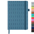 &And Per Se Lined Journal Notebook for Women&Men with Pattern, 160 Pages 100GSM Thick Paper, A5 Hardcover Journals for Writing(Blue)