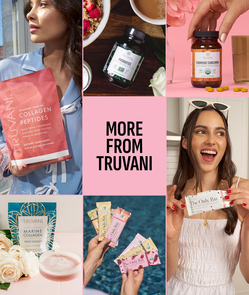 Truvani Organic Plant Based Protein Powder | Strawberry | 10 Servings