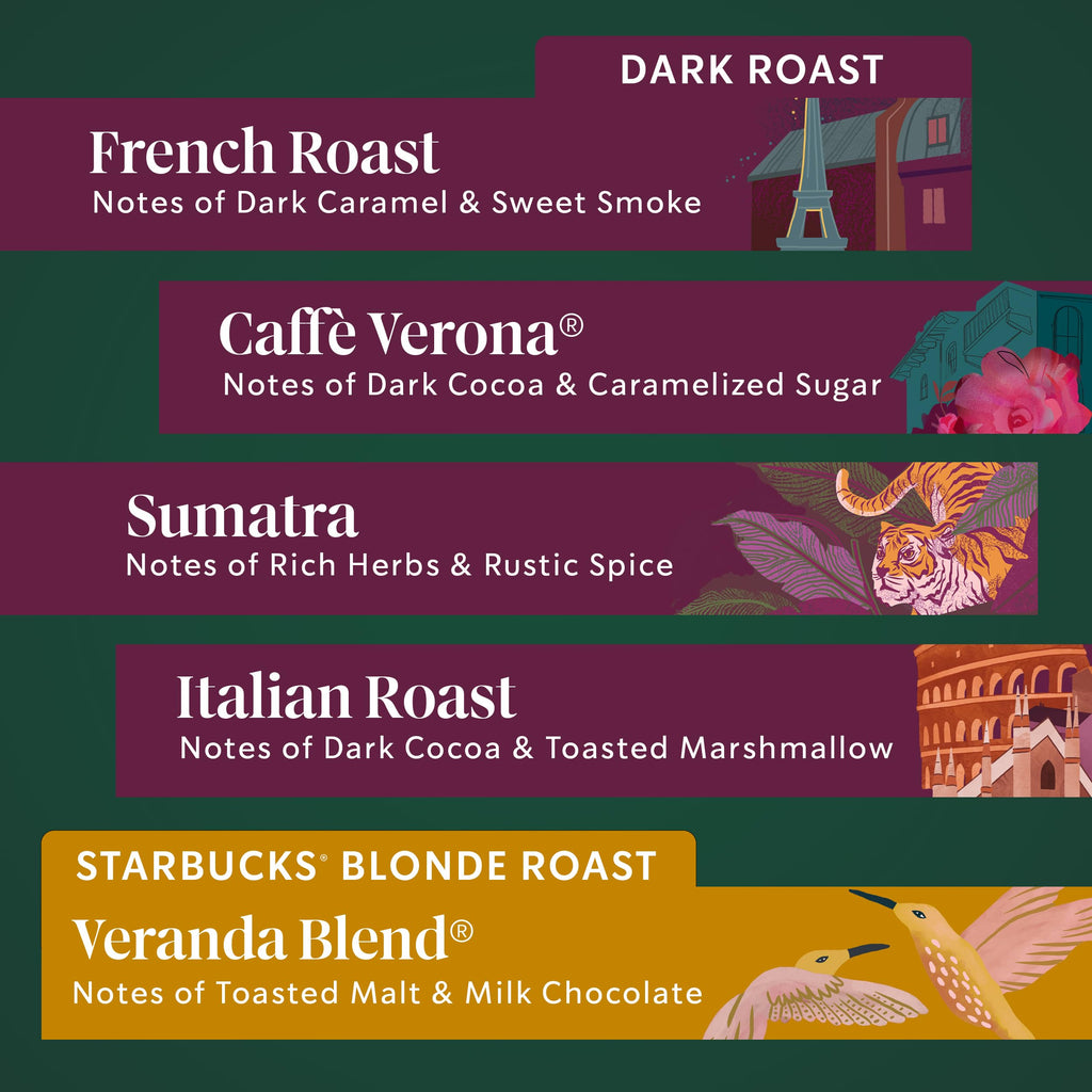 Starbucks Coffee, Keurig K-Cup Pods, Custom Build Your Own Variety Pack, 40 Pods