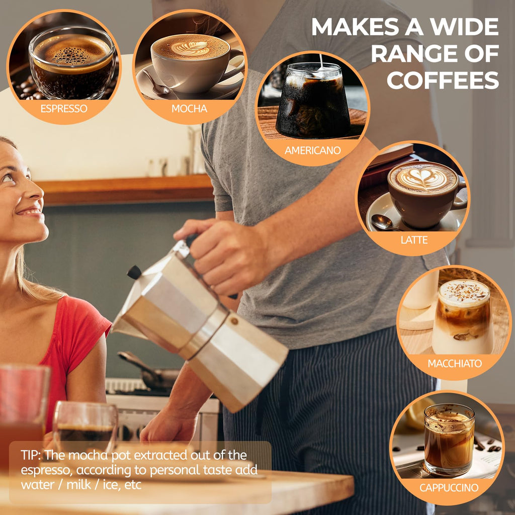 Aluminum 12 Cup 600ml Moka Pot Express Coffee Maker Stovetop Espresso