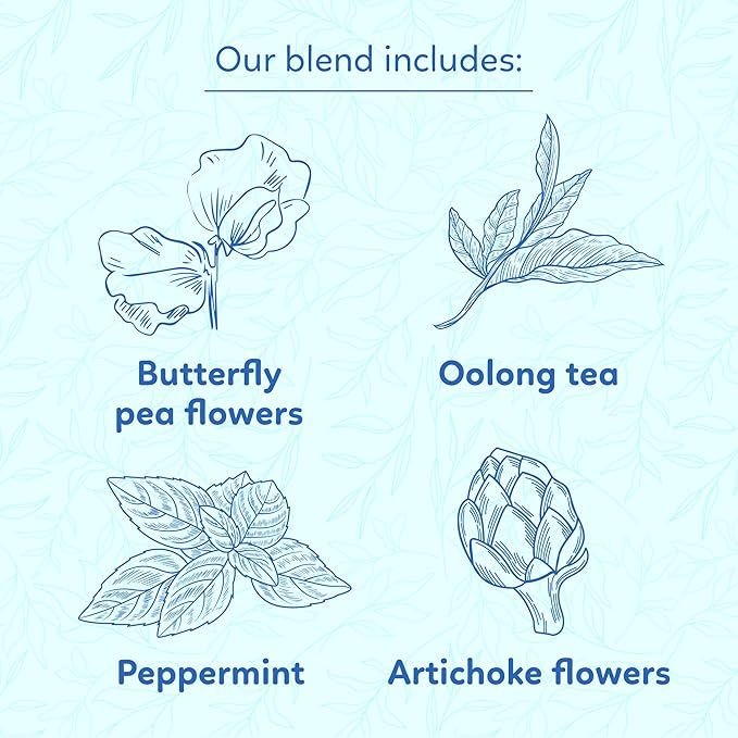 Indochine Blends, 50 Tea Bags, Hibiscus Tea Bags for High Blood Pressure, Herbal Tea Bags, Caffeine-Free, No Sugar, Vegan, Supports Heart Health and Relaxation, Loose Hibiscus Flowers, All Natural Hibiscus Flowers Ingredients (50 Pyramid Bags, Cooling ...