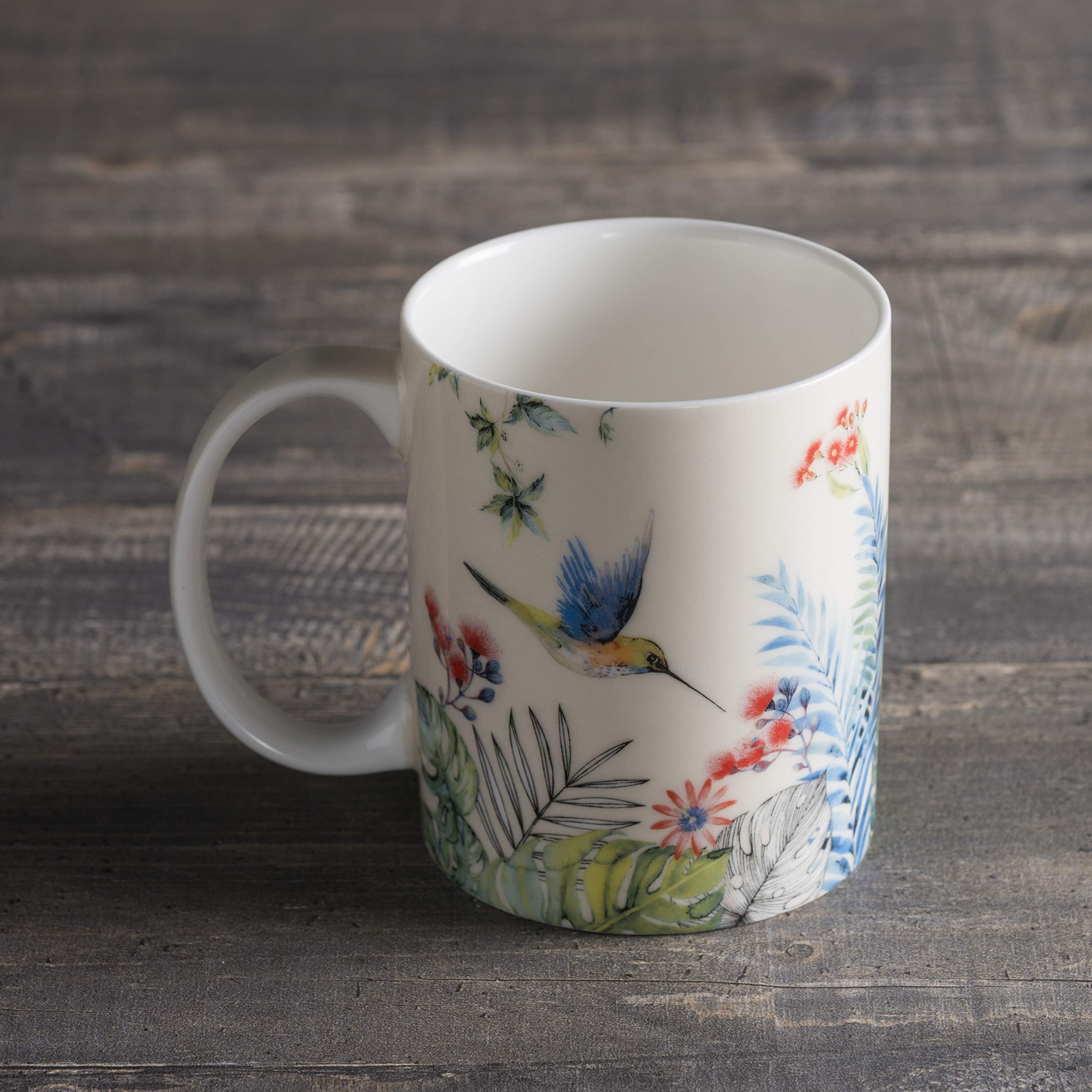Maison d' Hermine Coffee Mug with Handles Tea Cups (12 Ounce, Pack of 1)